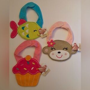 NWT. Carter’s Little Layette Bibs, Bundle. One Size.